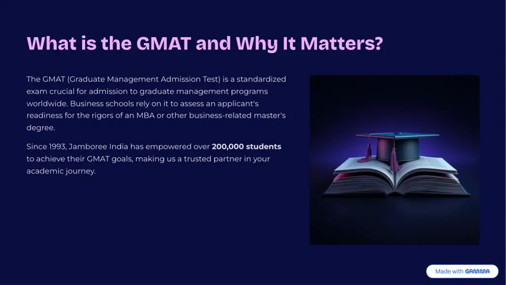 what is the gmat and why it matters
