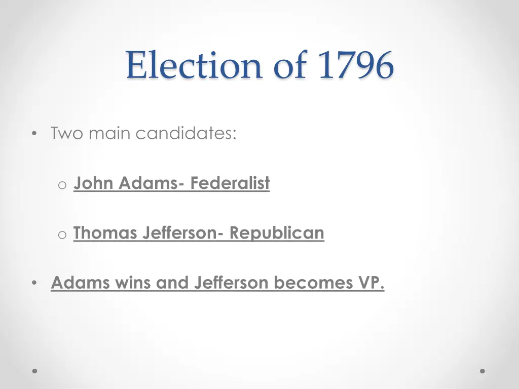 election of 1796