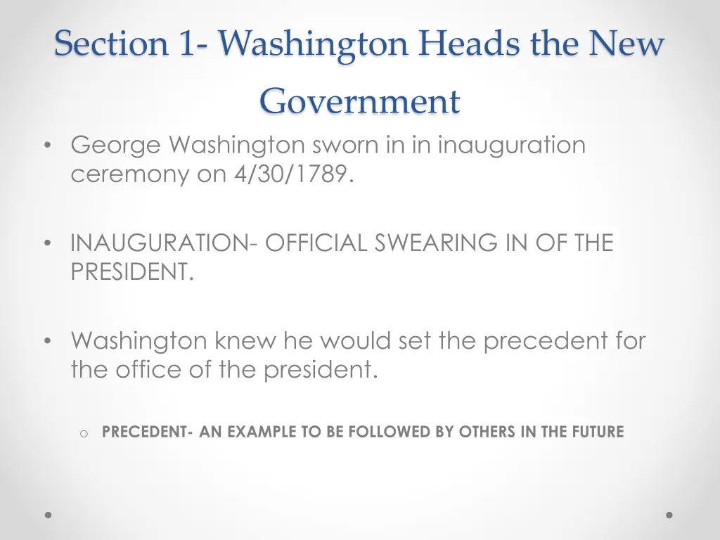 section 1 washington heads the new