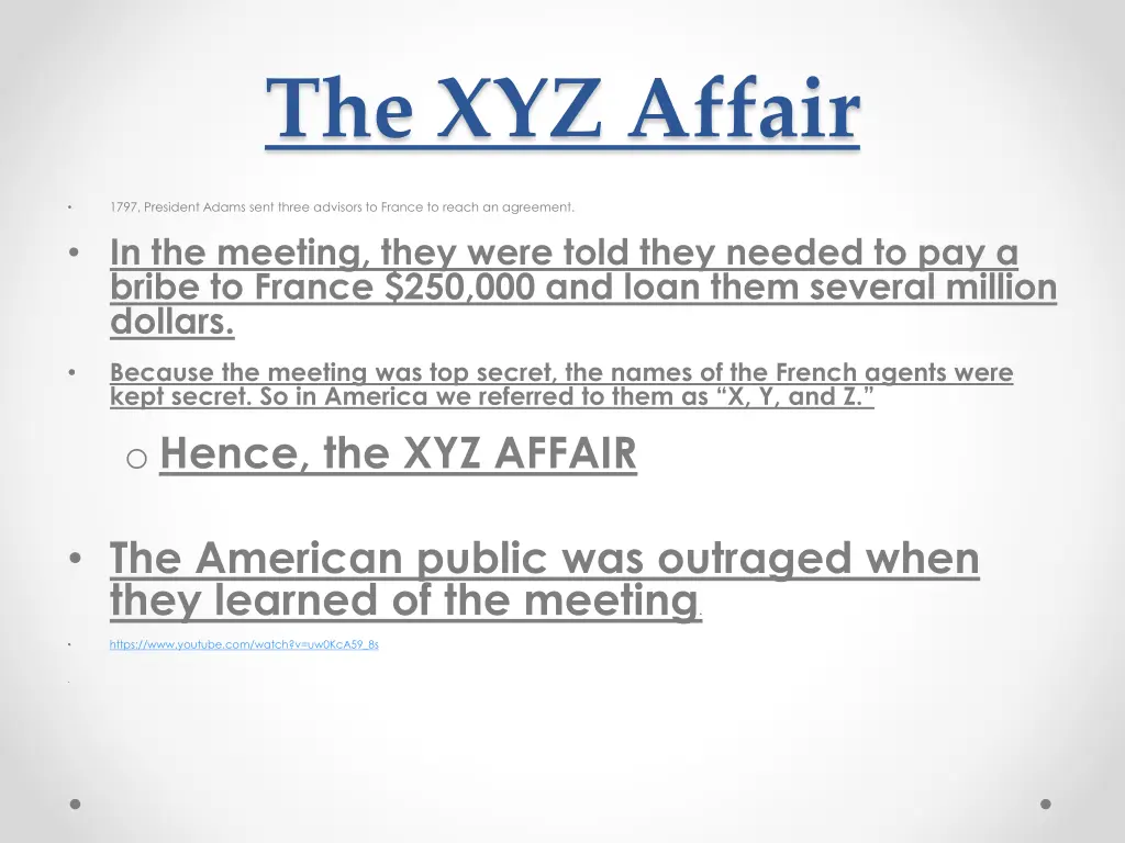 the xyz affair