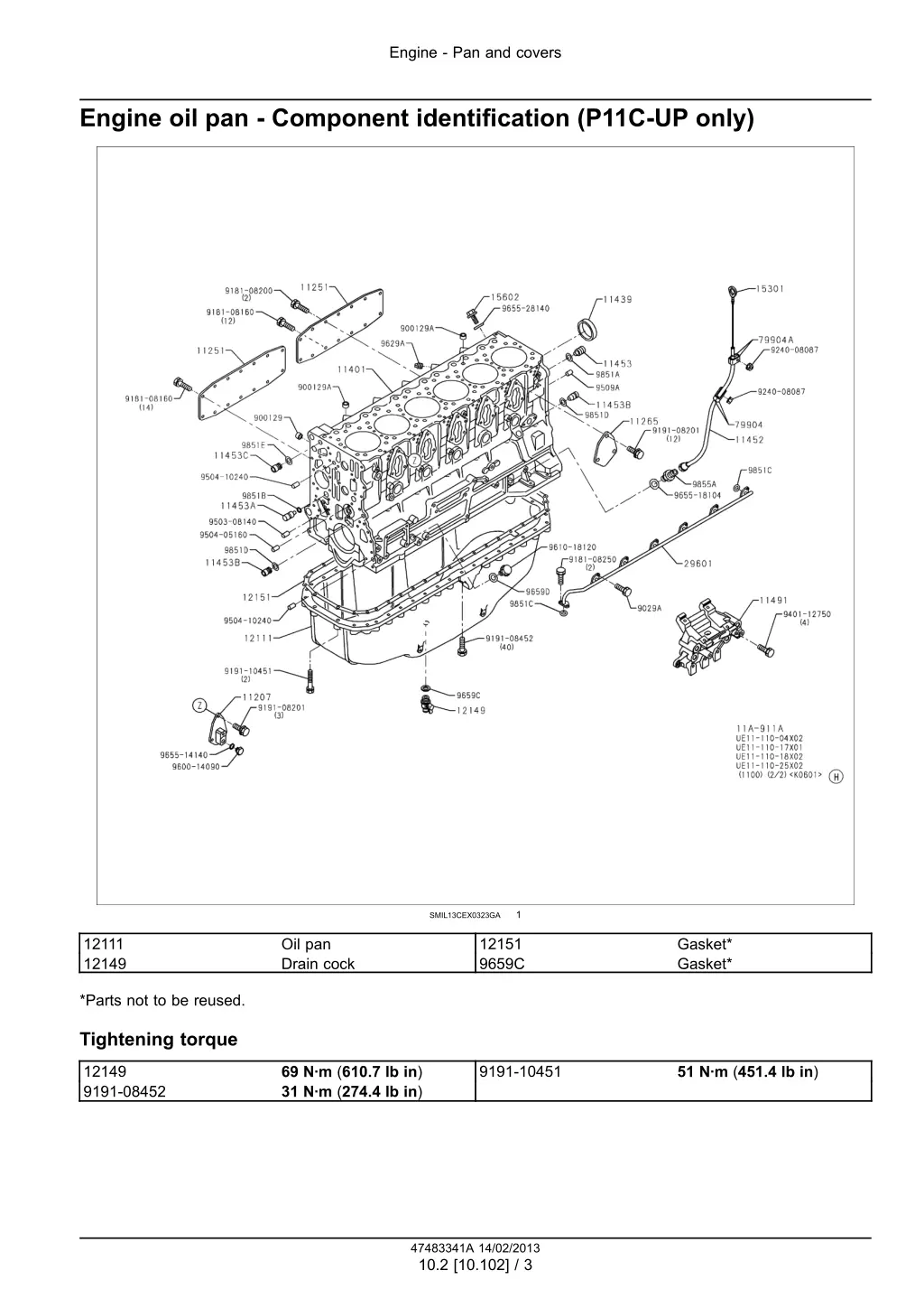 engine pan and covers