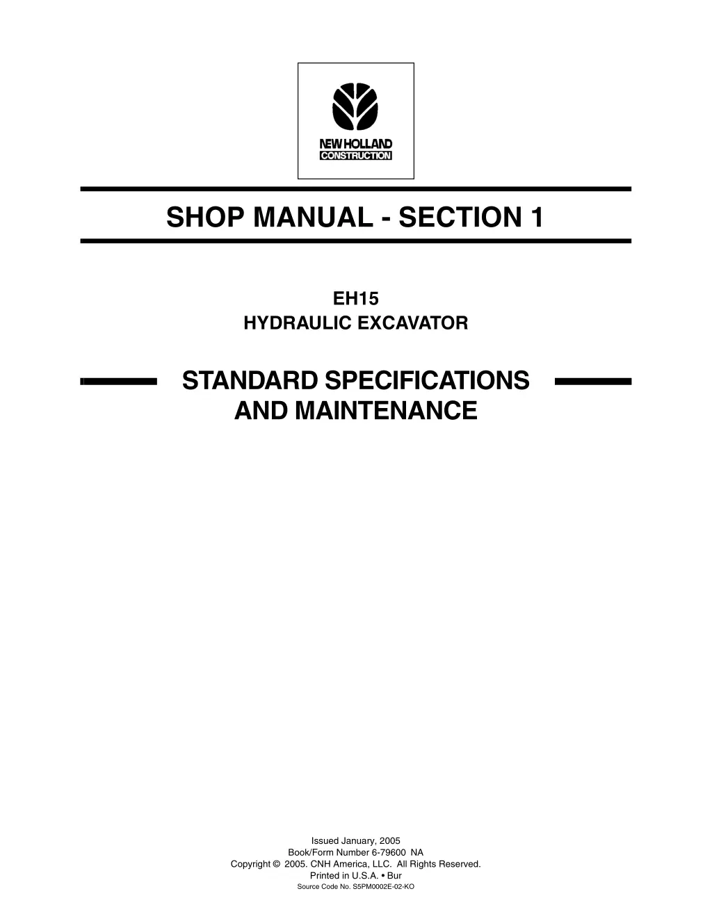 shop manual section 1