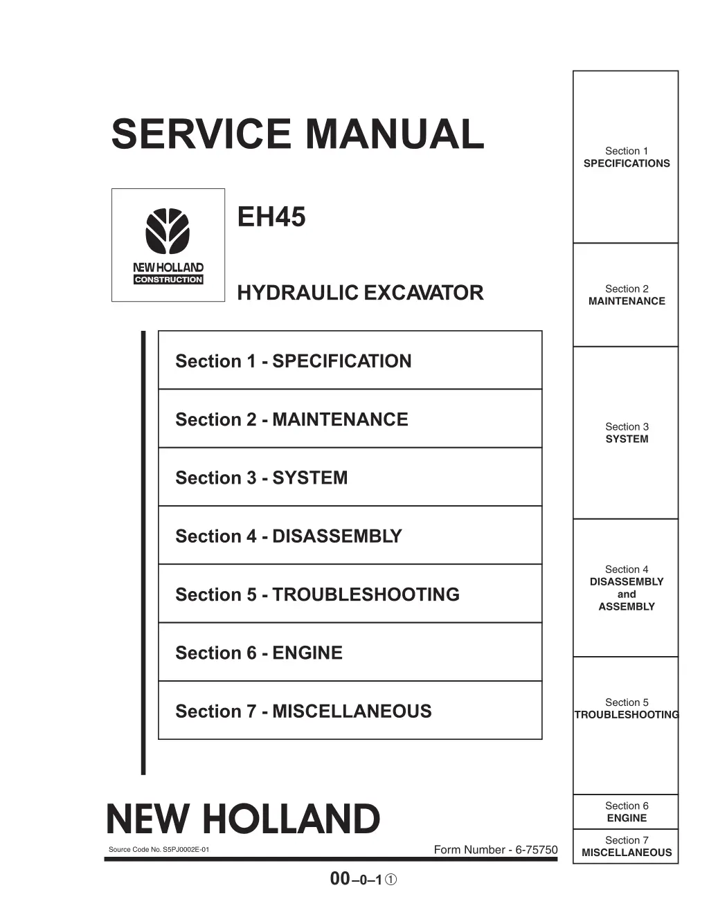 section 1 specifications