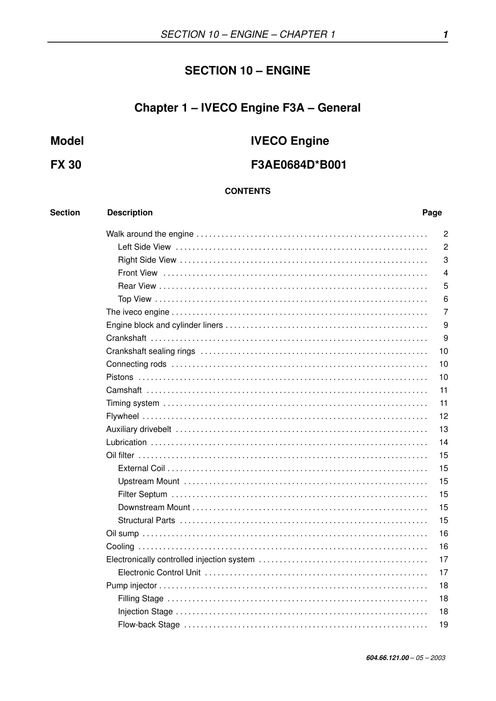 section 10 engine chapter 1