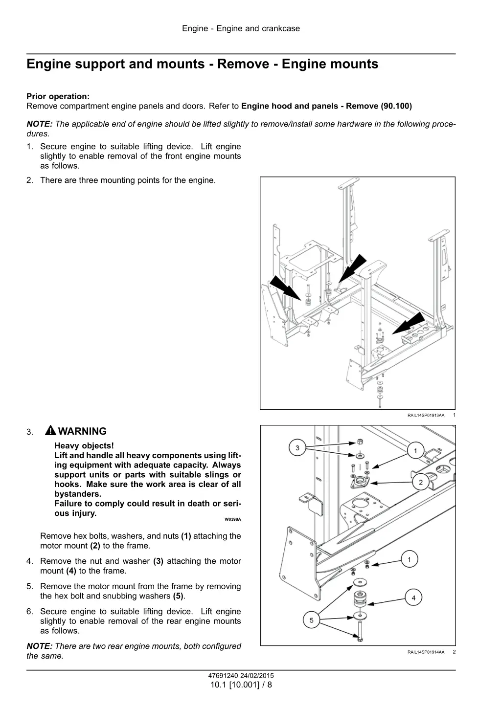 engine engine and crankcase 5