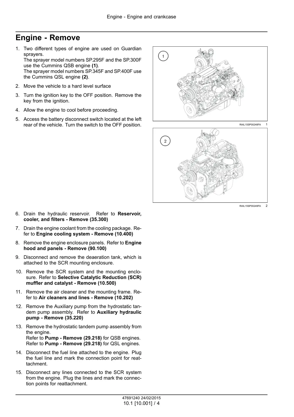 engine engine and crankcase 1