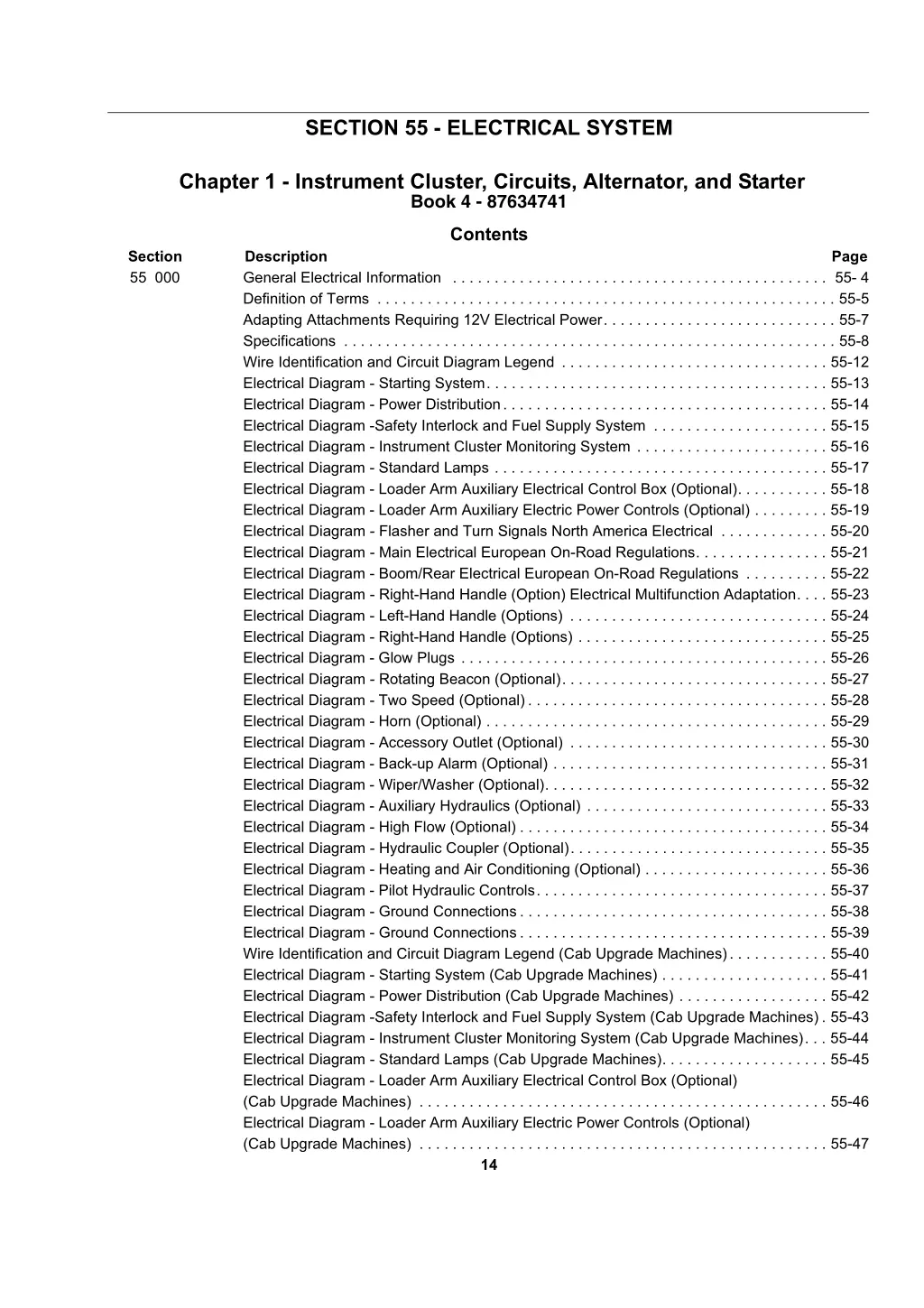 section 55 electrical system