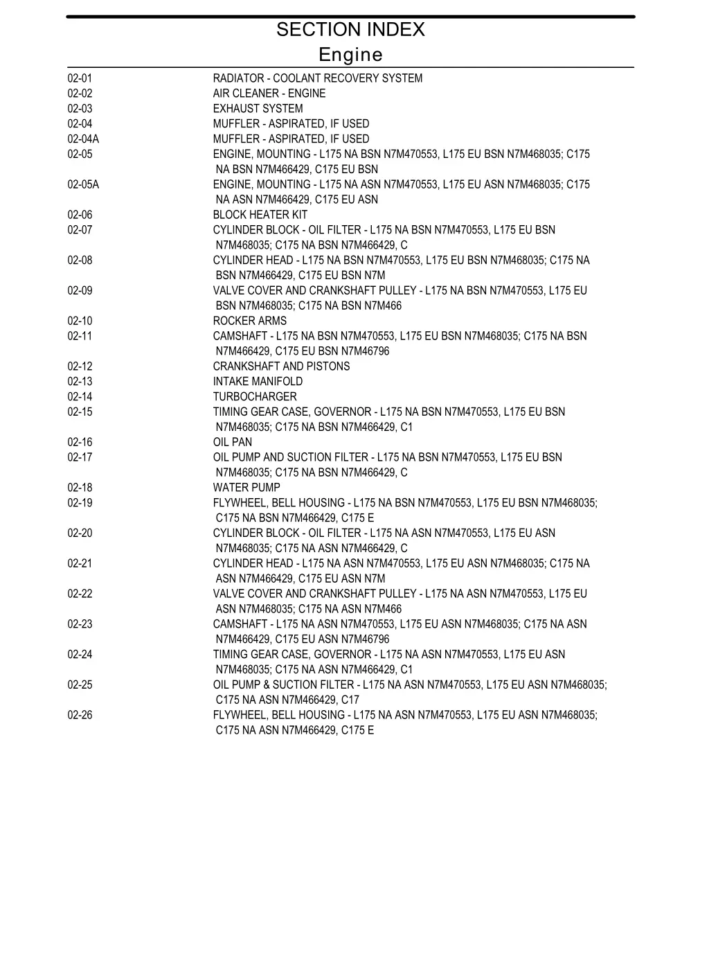 section index engine radiator coolant recovery