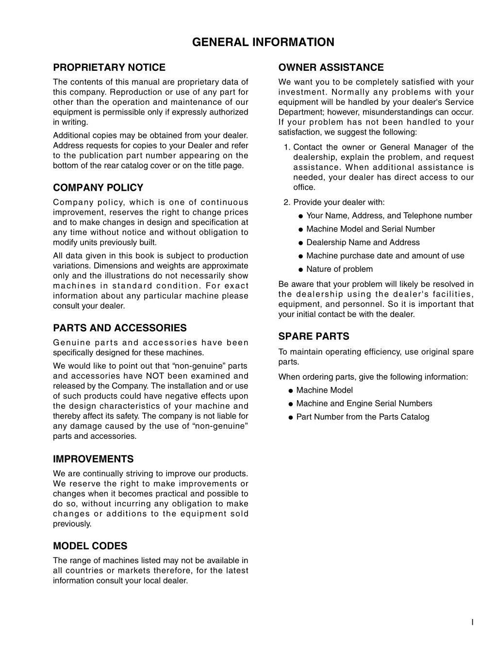 general information