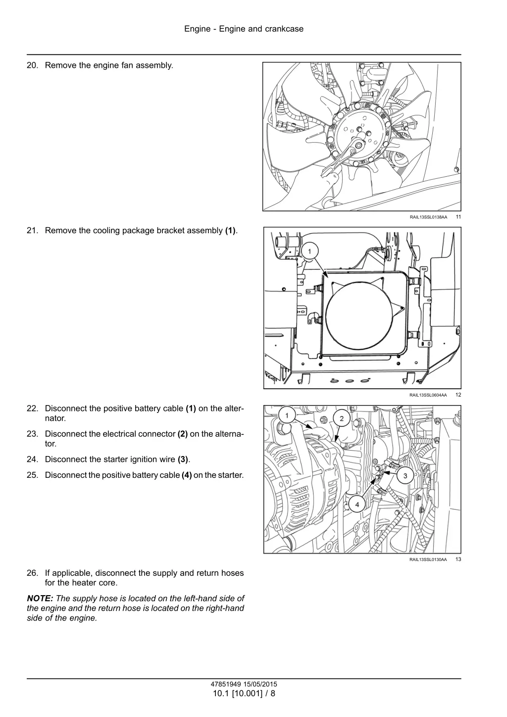 engine engine and crankcase 5