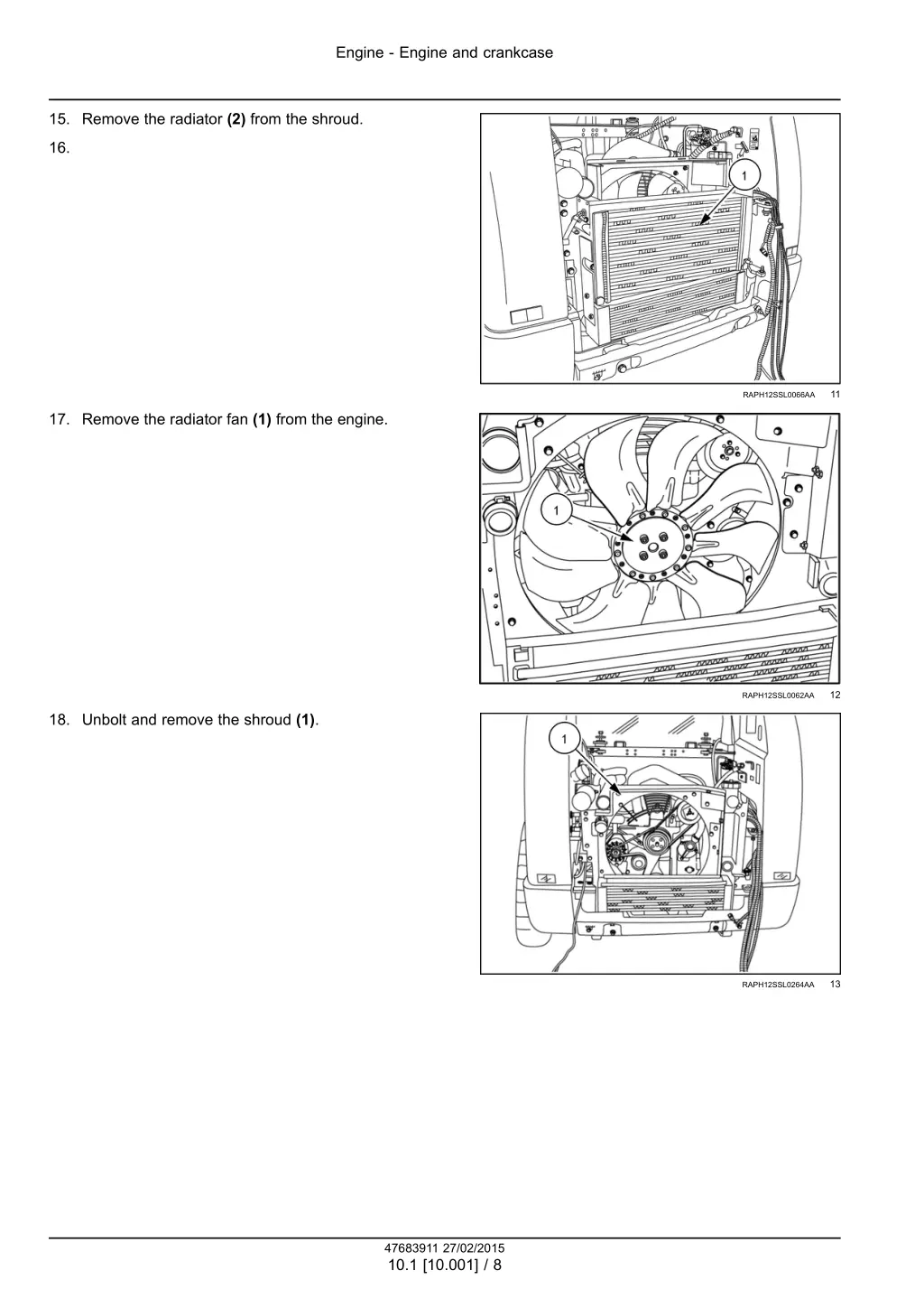 engine engine and crankcase 5