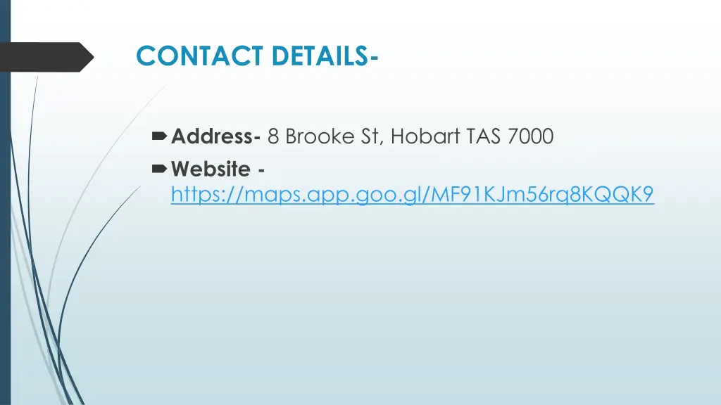 contact details