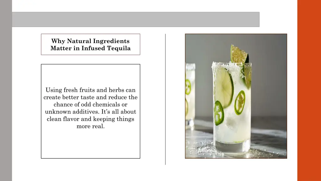why natural ingredients matter in infused tequila