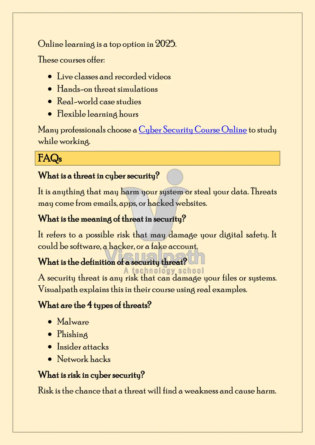 online learning is a top option in 2025