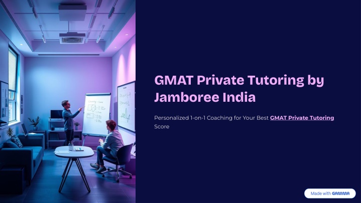 gmat private tutoring by jamboree india