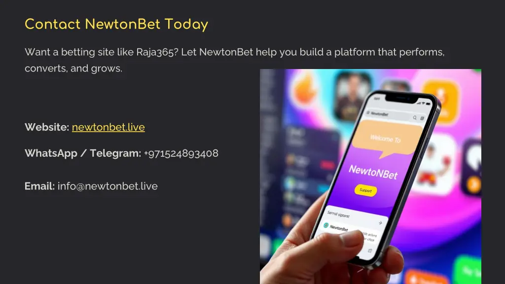 contact newtonbet today