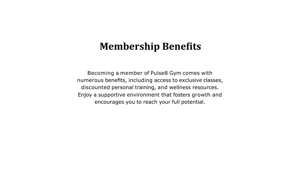 membership benefits