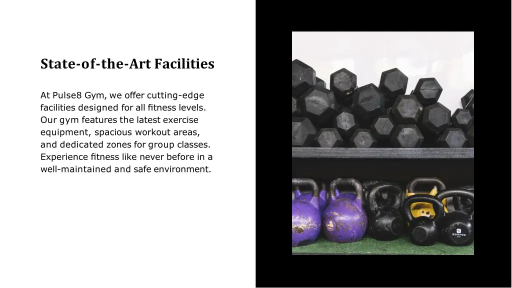 state of the art facilities