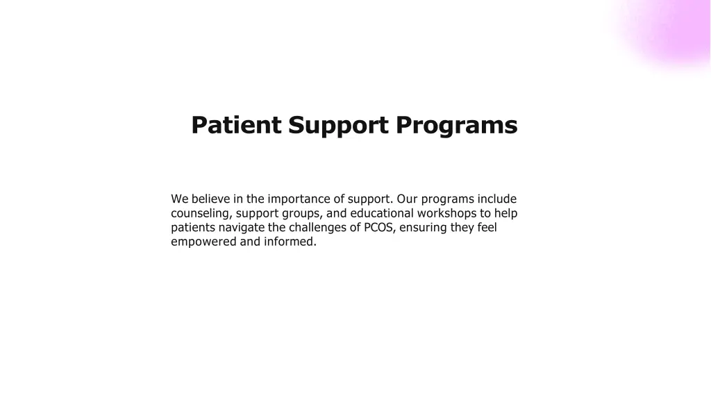 patient support programs