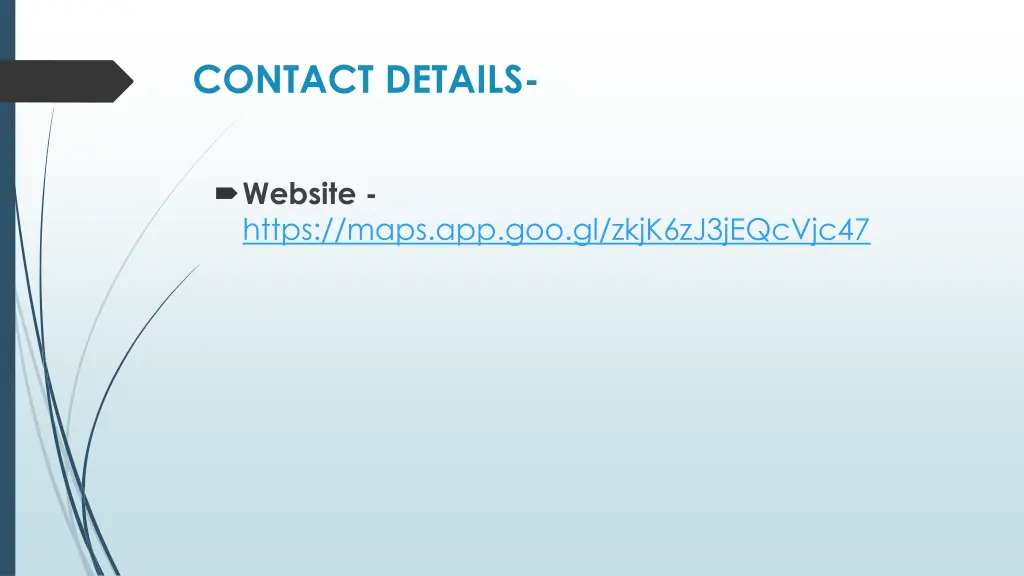 contact details