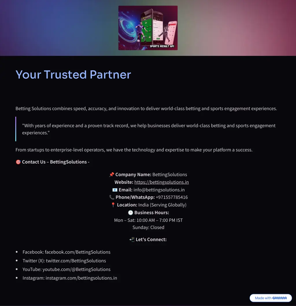 your trusted partner