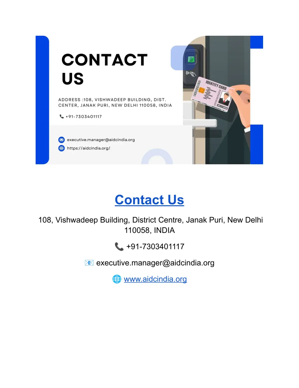 contact us