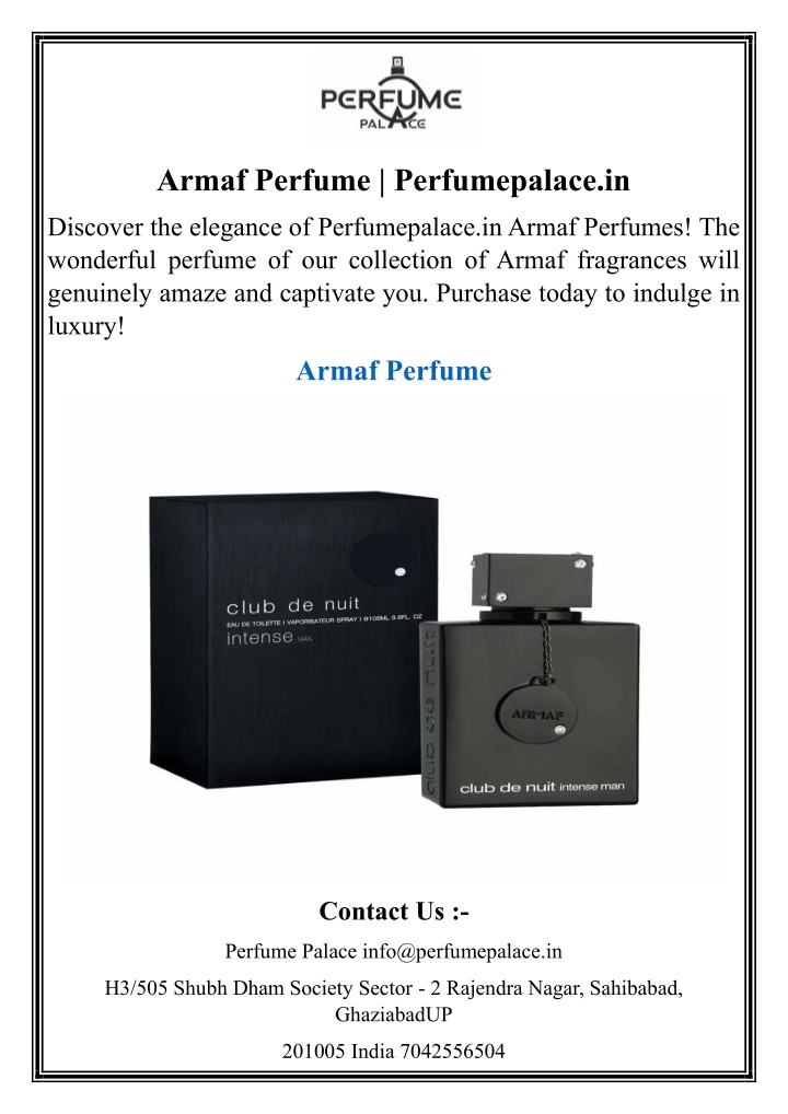 armaf perfume perfumepalace in