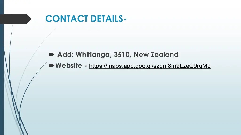 contact details