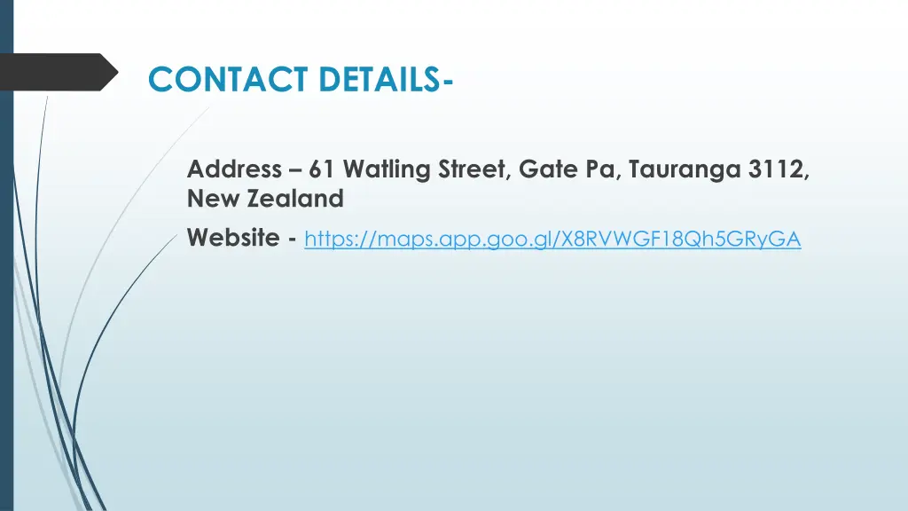 contact details