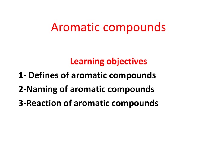 aromatic compounds