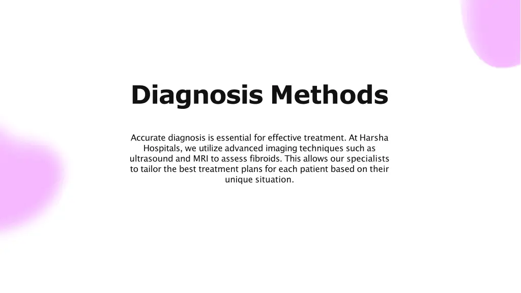 diagnosis methods