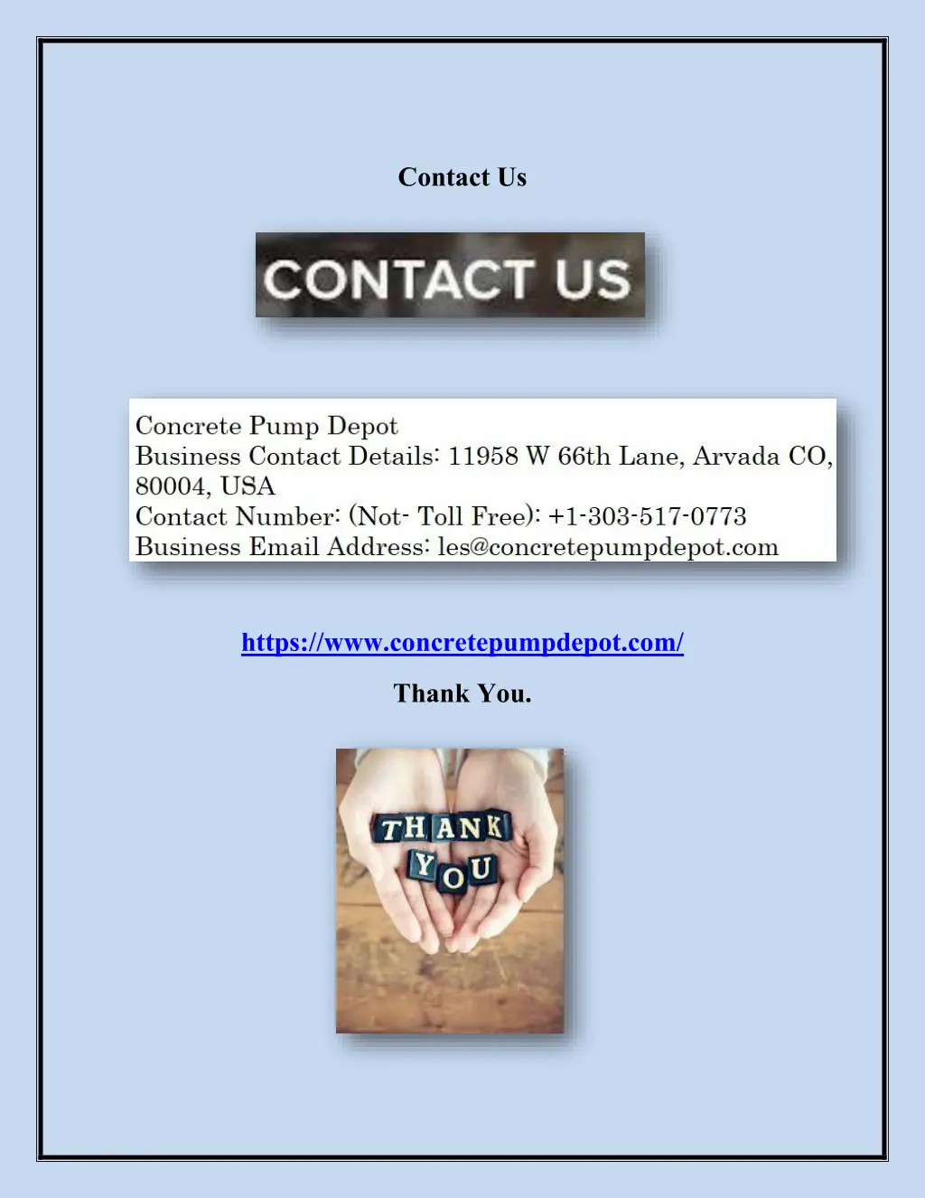 contact us