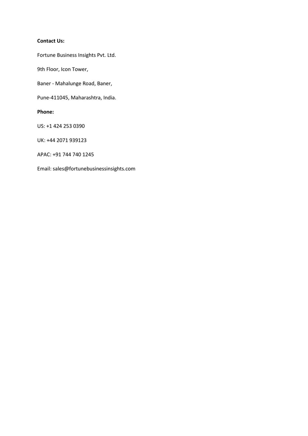 contact us