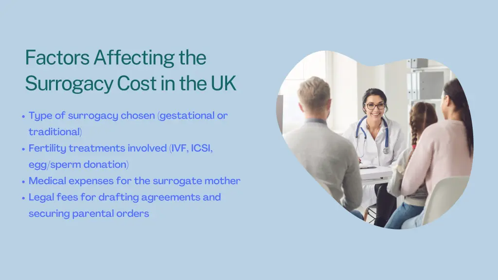factors affecting the surrogacy cost in the uk