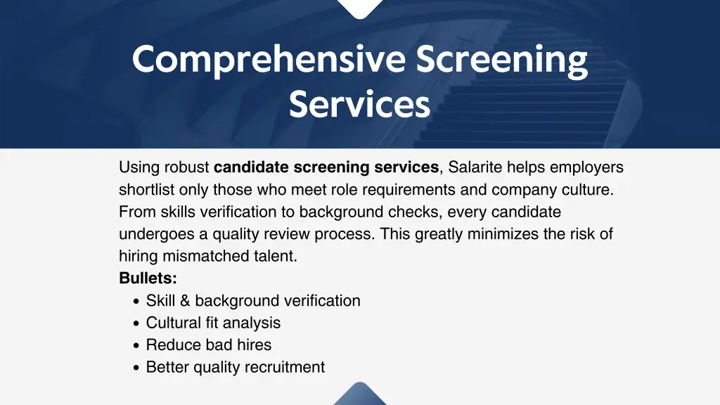 comprehensive screening services
