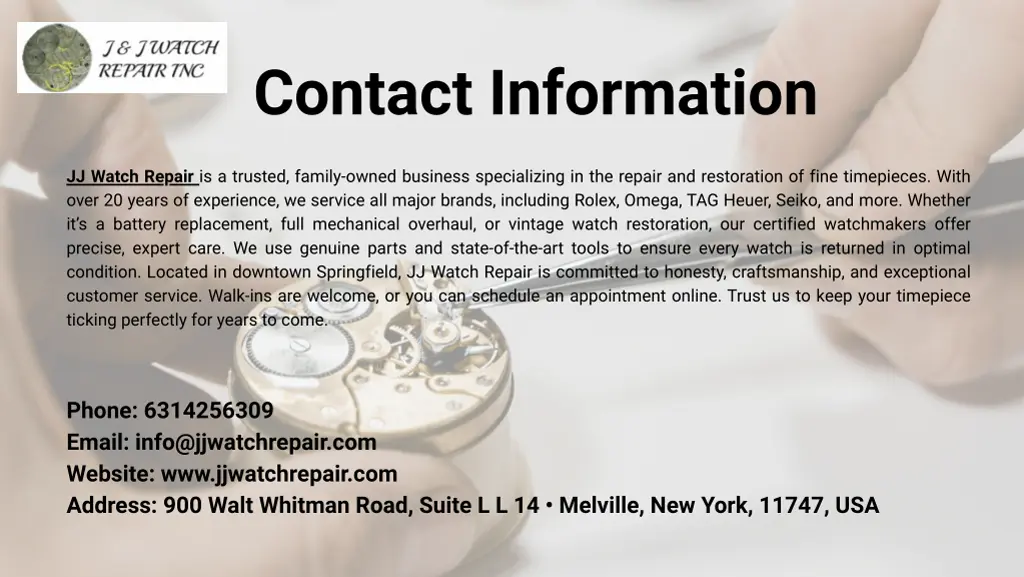 contact information
