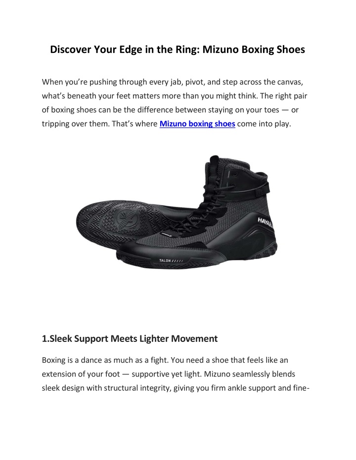 discover your edge in the ring mizuno boxing shoes