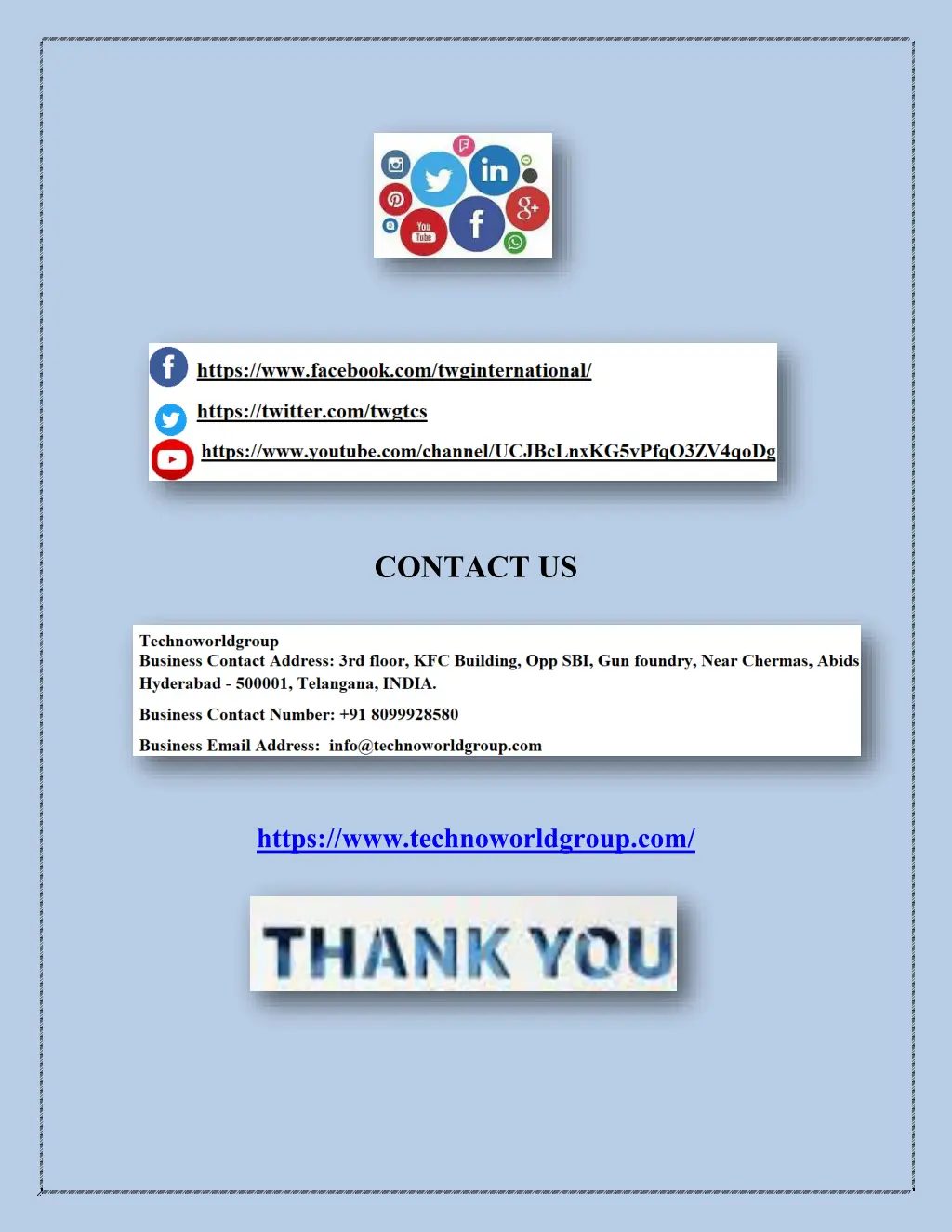 contact us