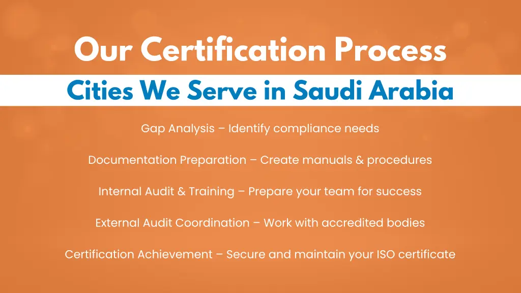 our certification process