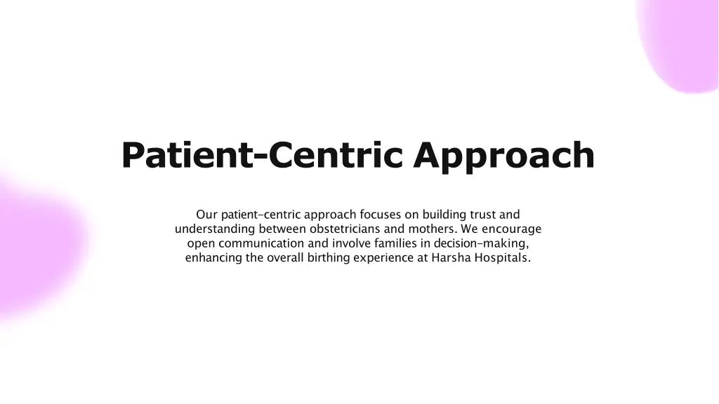 patient centric approach