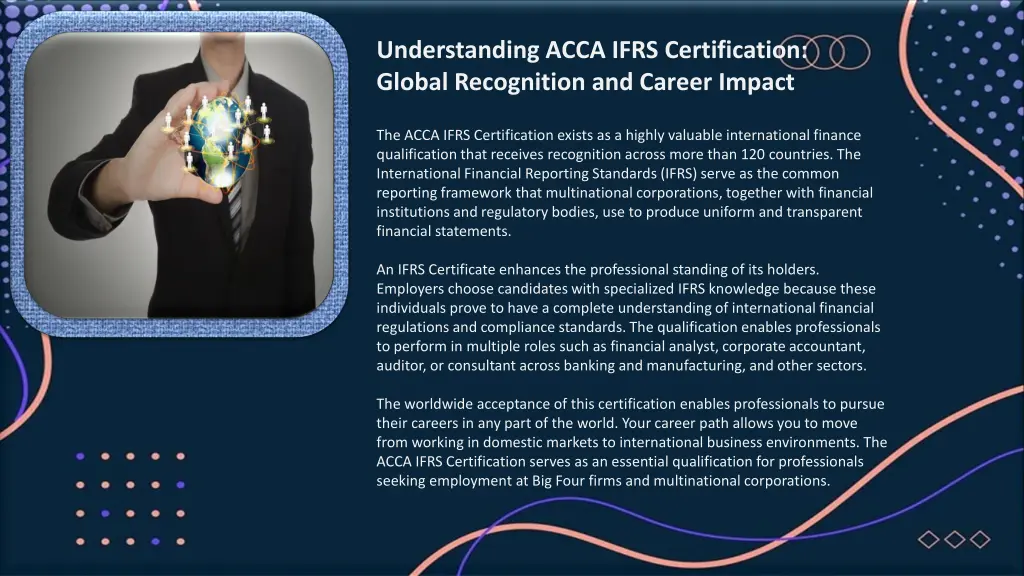 understanding acca ifrs certification global