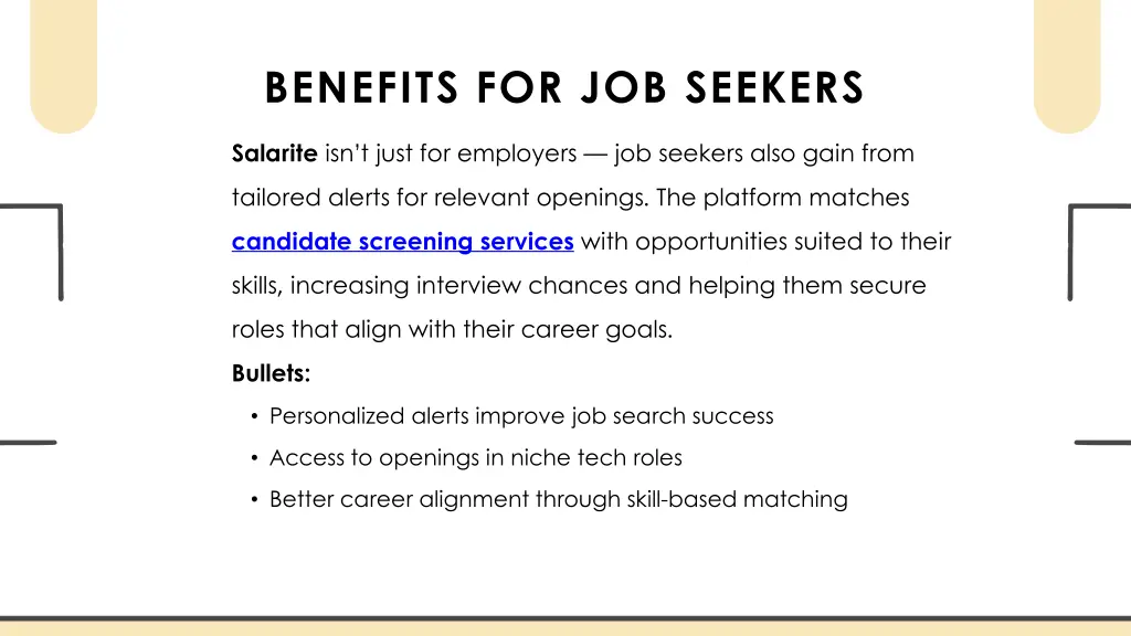 benefits for job seekers