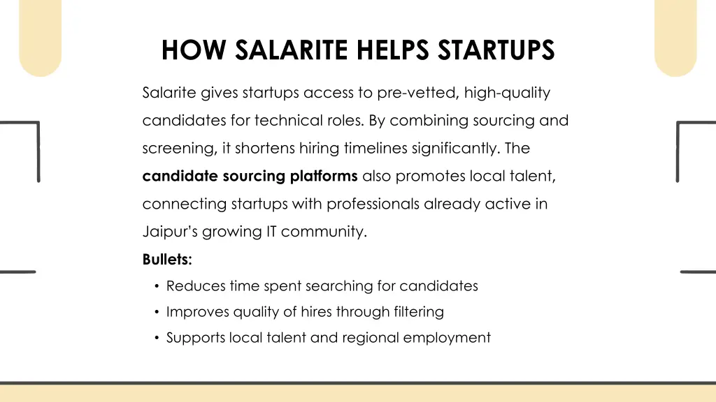 how salarite helps startups