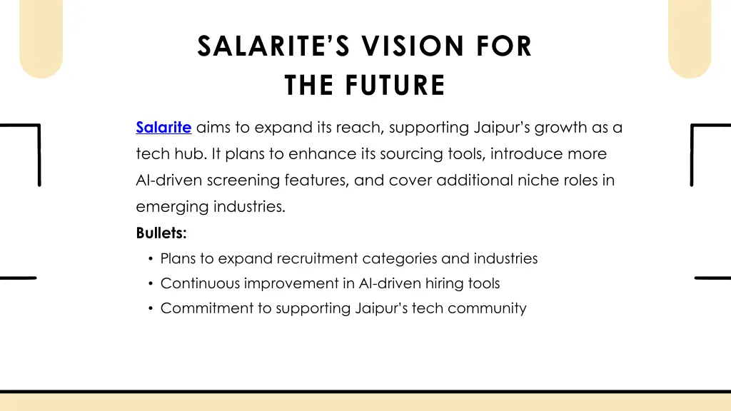 salarite s vision for the future