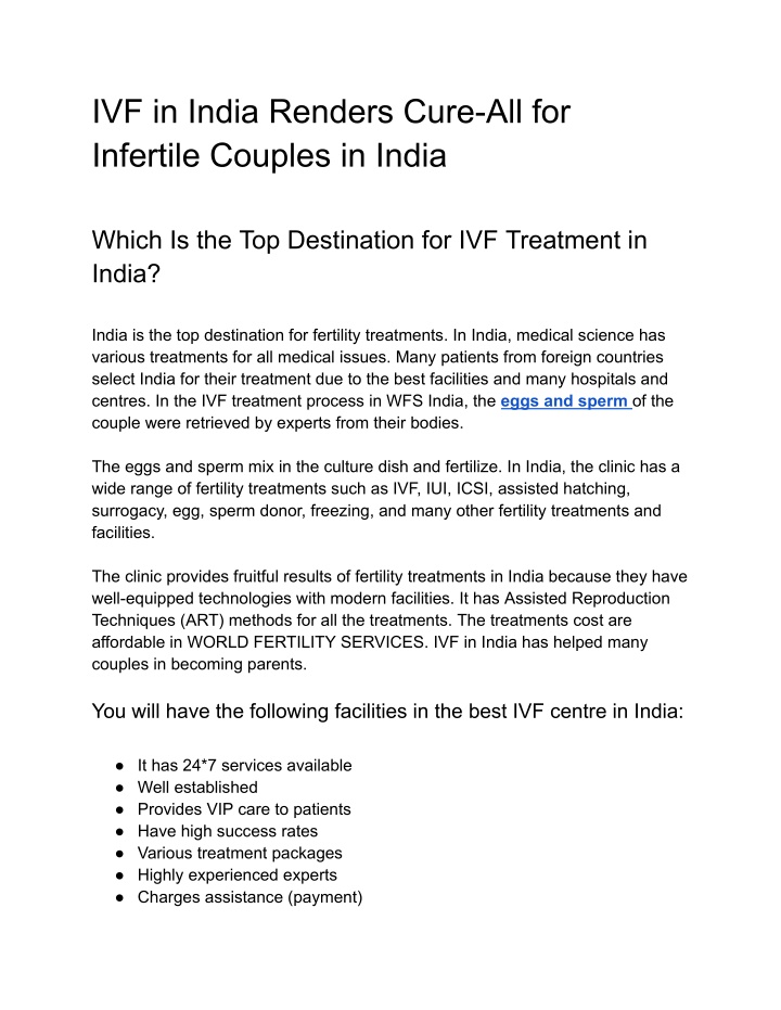 ivf in india renders cure all for infertile