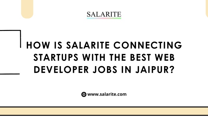how is salarite connecting startups with the best
