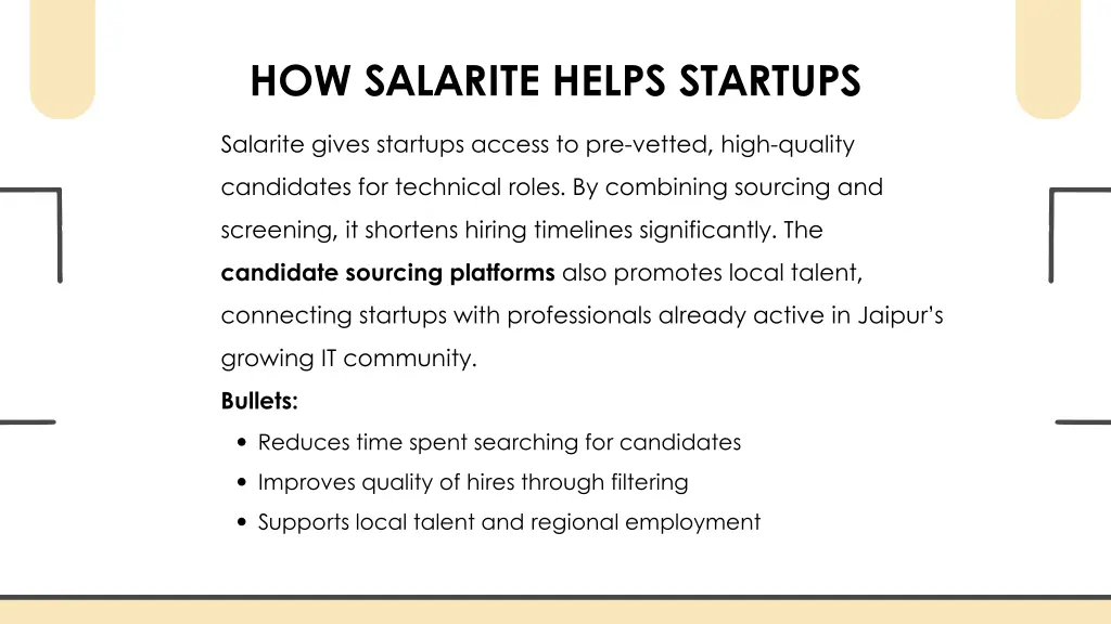 how salarite helps startups