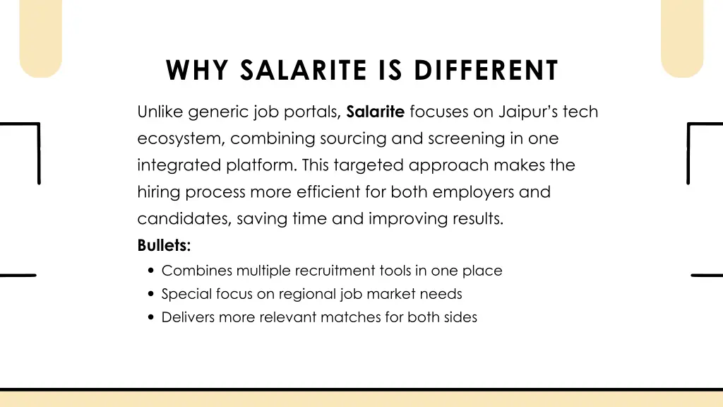 why salarite is different