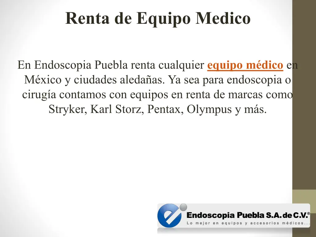 renta de equipo medico
