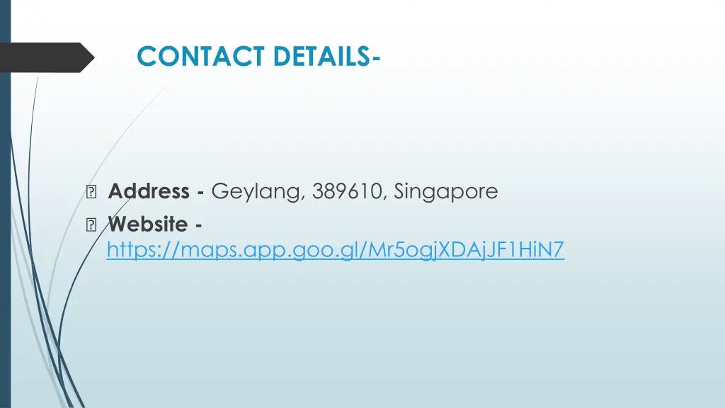 contact details